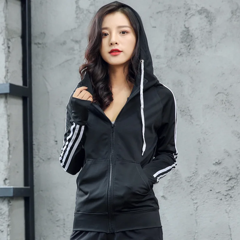 

Photo Shoot Gamma Service Hooded Coat Zipper Cardigan Loose-Fit Long Sleeve Quick-Dry Tops Large Size Fitness Sports Hoodie Wome