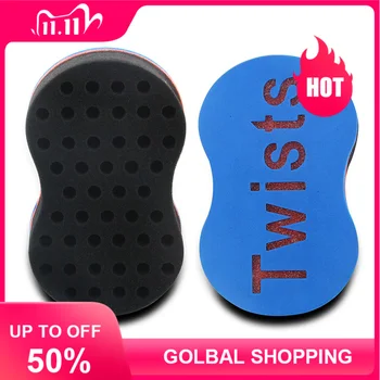 

Magic Hair Twist Sponge Curl Brush Curling Artifact 8 Words Shape For Natural Afro Dreadlocks Brushes Sponge Hair Braider Tool