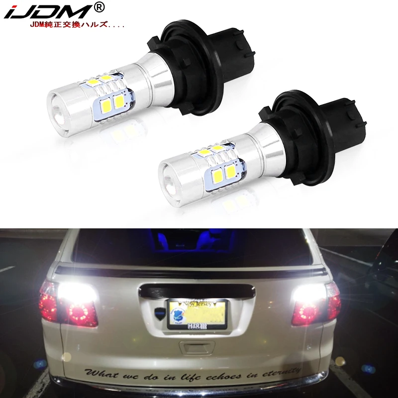 IJDM белые светодиодсветодиодный лампы CAN bus 12184 12185 PH24W для Cadillac SRX Ford Taurus Chevrolet Camaro