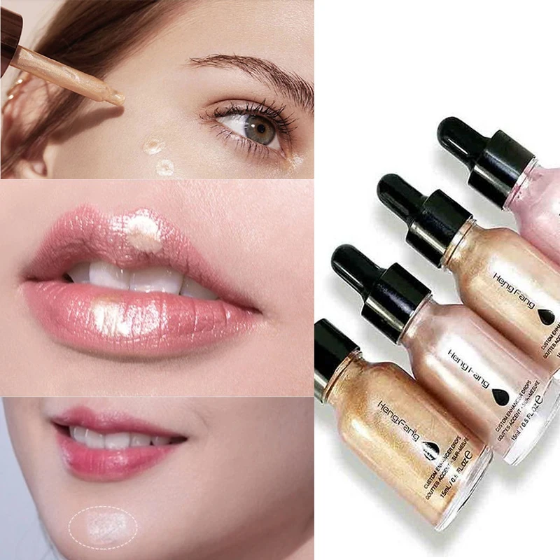 

Face Highlighter Illuminator Makeup Liquid Countour Glow Shimmer Shiny Bronzer Long Lasting Brighten Iluminador Liquido