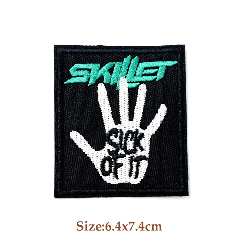 ROCK BAND Iron On Patches Cloth Mend Decorate Clothes Apparel Sewing Decoration Applique Badges Heavy Metal MUSIC 