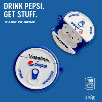 

Fashion Cola Vaseline Lip Care For Apple Airpods 1 2 Pro 3 Soda Lip Balm Soft Silicone Wireless Headset With Keychain Case