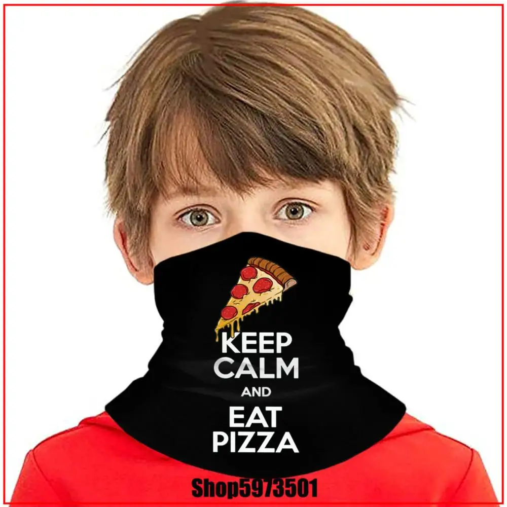 Шарф-Бандана Keep Clam And Eat пицца Гарри шарф сделай сам Поттер-любит