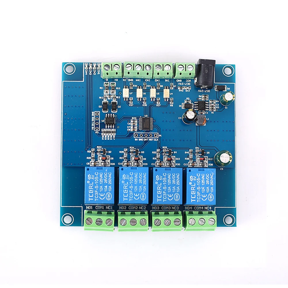 4CH Modbus триггерный релейный модуль RS485 ttl контроллер 4Bit Modbus-RTU переключатель сигнала Вход Выход анти-защита от обратного подключения