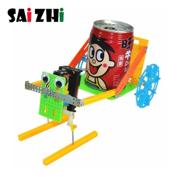 

Saizhi DIY Technology Gadgets Pulling Robot Construction Sets Kids Science Experiment Education Fun Physics Toy Learning Kits