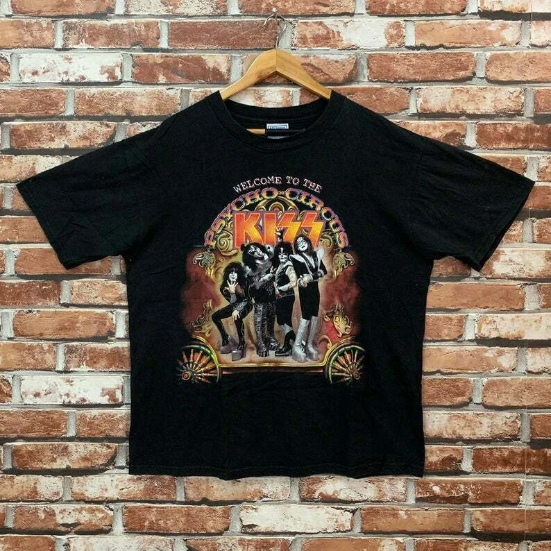 Винтаж 90s KISS американский рок группа Psycho цирк тур футболка S-XXL |