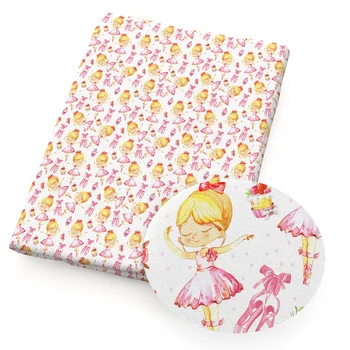 

50*145cm Patchwork Ballet Girl Printed 100% Cotton Fabric for Tissue Kids Home Textile Sewing Quilting Fat Quarters Child,c13231