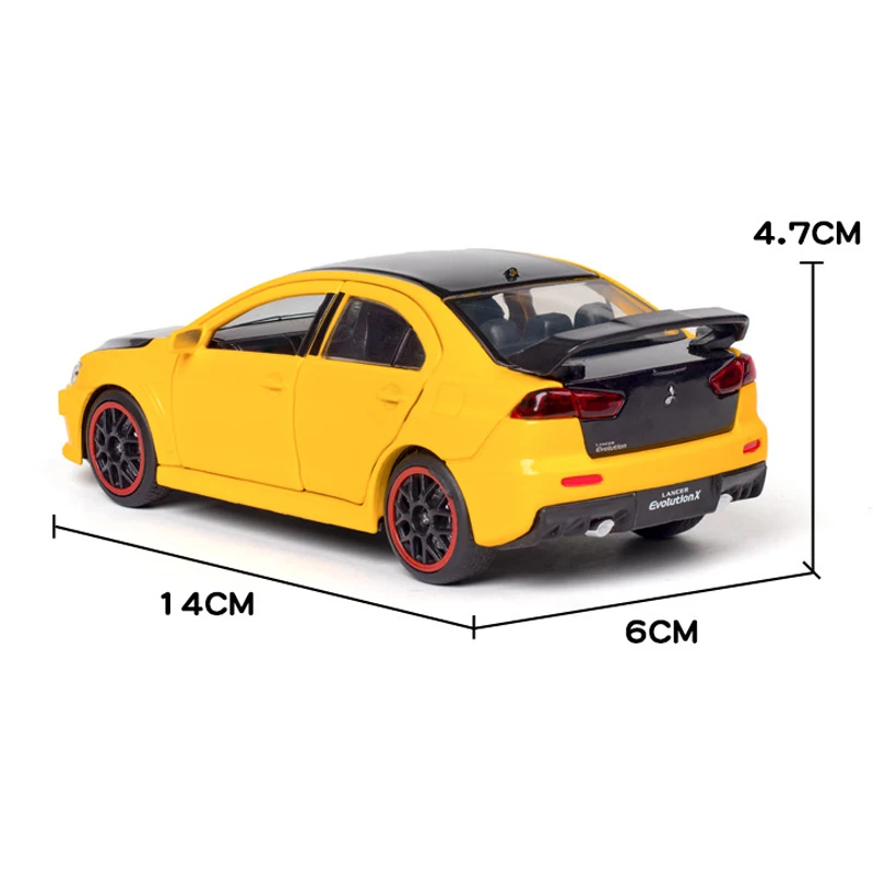 Коллекционная модель литая в масштабе 1:32 Lancer EVOlution X из металлического сплава
