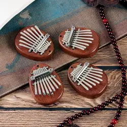 8 Key Mini Wood Crystal Thumb Piano Finger Percussion Portable Board Children's Pocket Holiday Thumb Piano Instrument