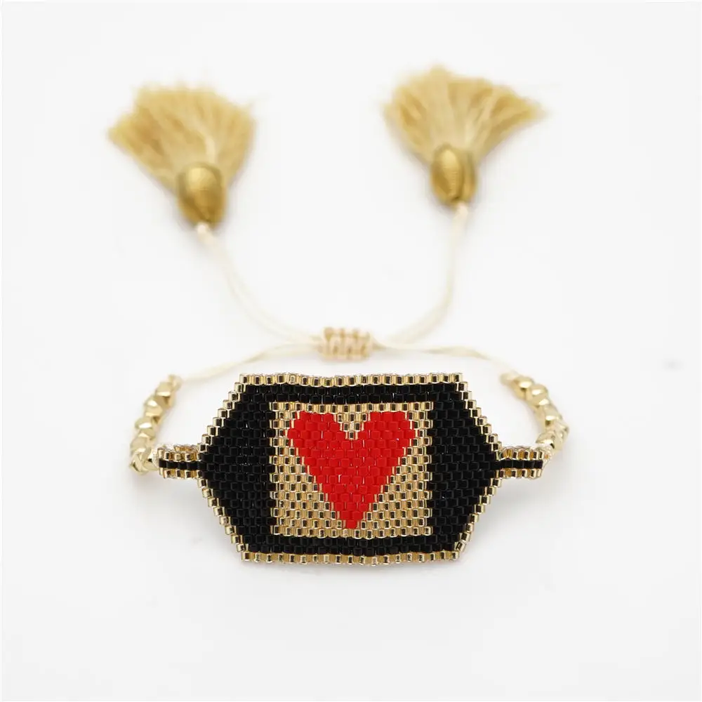 Go2boho MIYUKI браслет для женщин Любовь ювелирные изделия друзья Pulseras Mujer браслеты miyuki joyeria Золотые бусы из нержавеющей стали - Окраска металла: DSC01299 MIYUKI