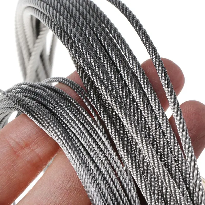 1x7 304Stainless Steel Cable Wire Rope 0.3mm to 0.8mm 15m 