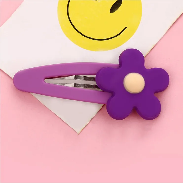 purple 8 цветов, заколки для волос для девочек, яркие цвета, заколка для волос, заколки для волос, модные цветочные аксессуары для волос, новое поступление - Цвет: purple