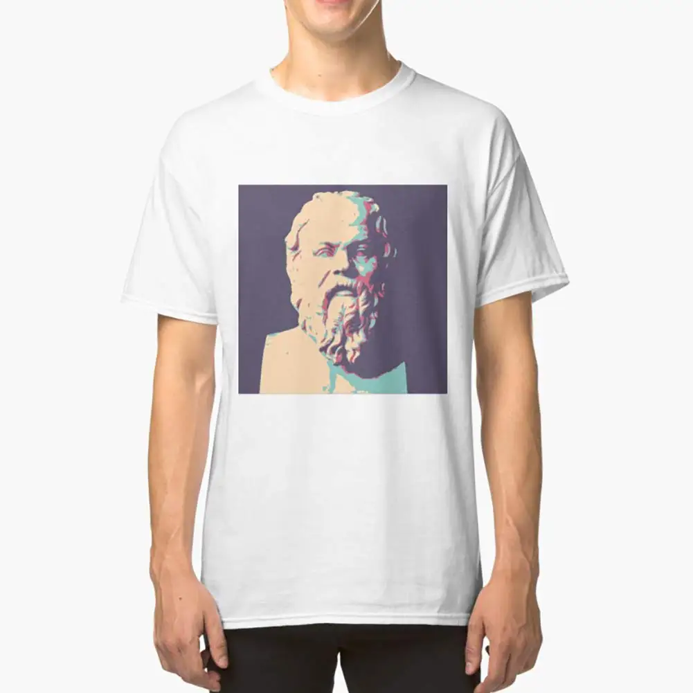 Socrates Классическая футболка премиум класса Толстовка для мужчин женщин унисекс