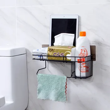 

Hot Bathroom Storage Shelf Rack Shower Caddy Towel Holder Hanger Bath Basket Soap Cosmetic Shampoo Holder Wall Shelves