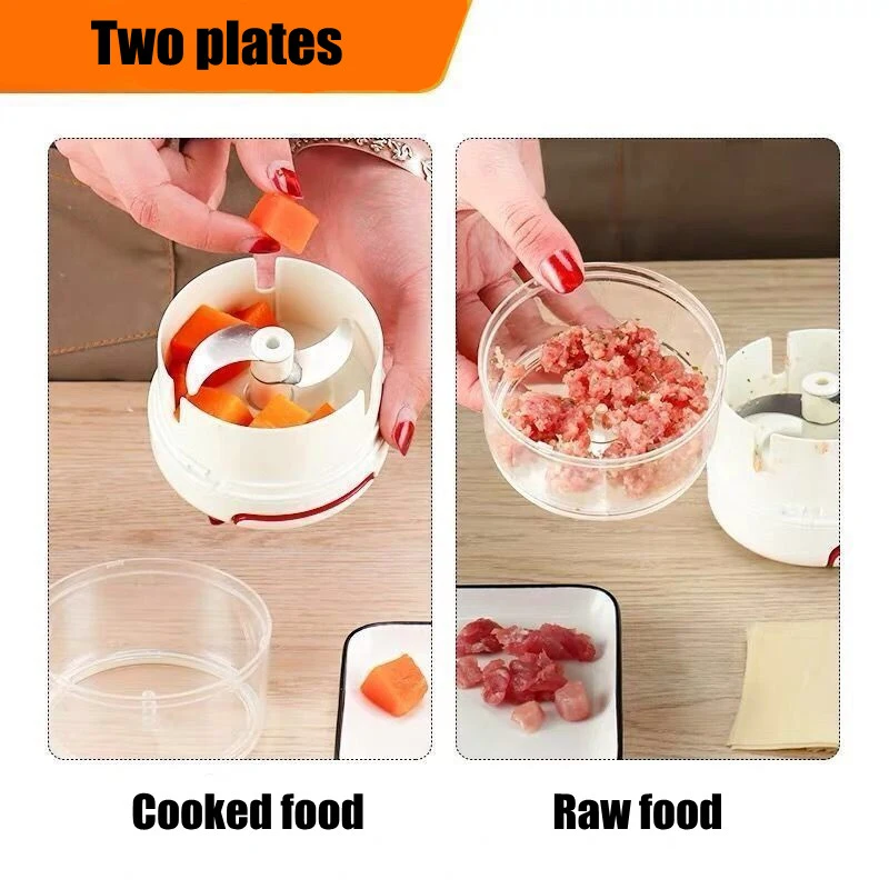Pull Garlic/Onion Chopper Crusher Press Manual Food Cutter Processor for Fruit Vegetables Meat Kitchen Tool Mini Food Chopper