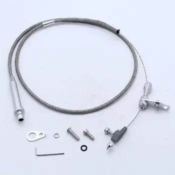 

Stainless Braided Transmission Kick Down Cable Detent for Chevy Trans TH350
