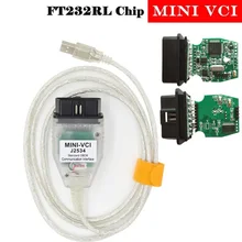 Aliexpress - MINI VCI Interface FOR TOYOTA TIS Techstream MINIVCI FT232RL Chip J2534 OBD2 Diagnostic Cable Supports TIS OEM Diagnostic SW