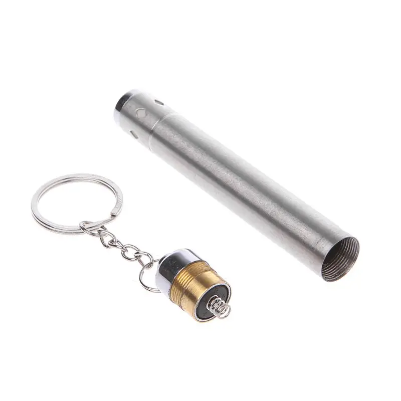 

100 Lumens AAA Battery Powered Stainless Steel Mini Pen Light LED Flashlight