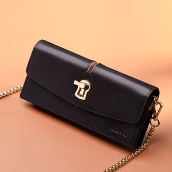 

WILLIAMPOLO Women Purse Clutch Bag Elegant Messenger bag with chain shoulder strap