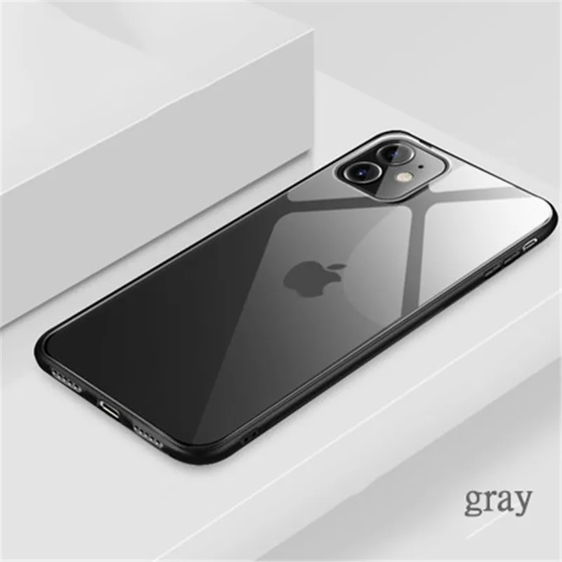 Чехол для iphone 11, iphone 11 pro, градиентный чехол из закаленного стекла для мобильного телефона, чехол для iphone XR XS 6 7 8 plus