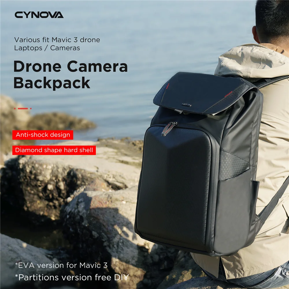 CYNOVA DJI Mavic 3 Drone Camera Backpack Various Fit Mavic 3 Lpaptops