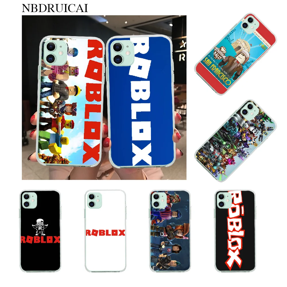 

NBDRUICAI Popular Game Roblox Newly Arrived Cell Phone Case for iPhone 11 pro XS MAX 8 7 6 6S Plus X 5S SE XR cover