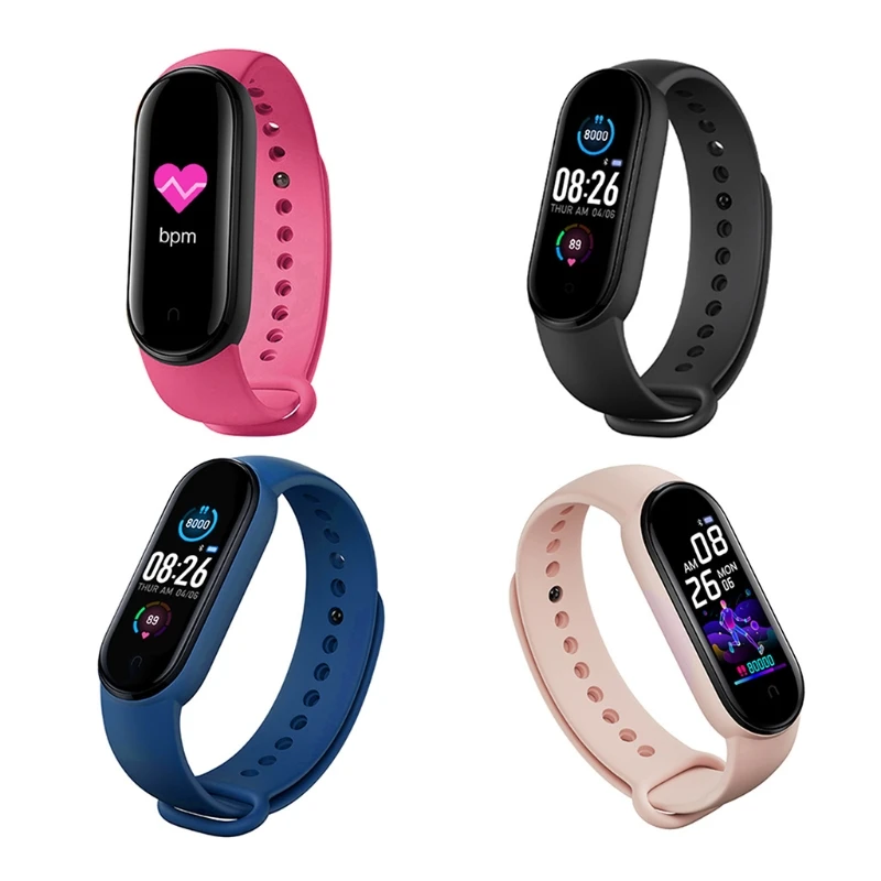 2025 New M5 Sport Fitness Tracker Smartband for Smart Bracelet Blood Pressure Heart Rate Monitor for Smart Band Wristband 2