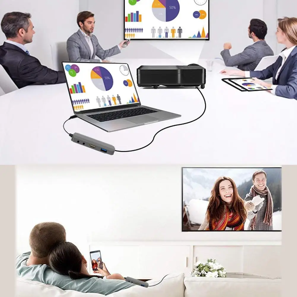 Зарядный концентратор-картридер адаптер 9 в 1 концентратор 1000 м RJ45 Ethernet 4K HDMI 3,0 PD 2,0 Аудио Микрофон ПОРТ больше USB C