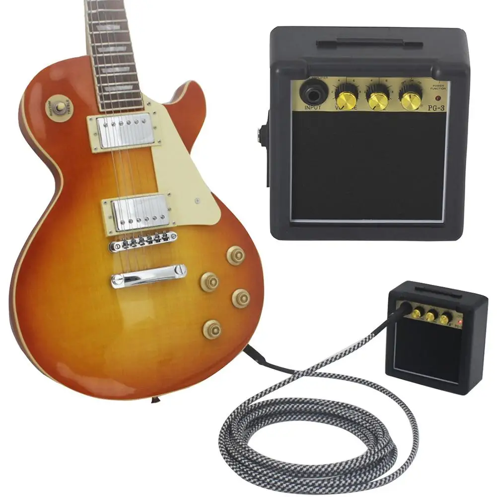 

PG-3 Mini Portable Guitar Amplifier Electric Guitar Practice Battery Power Amplifier Loudspeaker