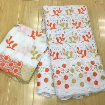 

100%cotton swiss voile lace in switzerland hot selling tissu broderie dubai fabric african dry voile lace for women 5+2yards