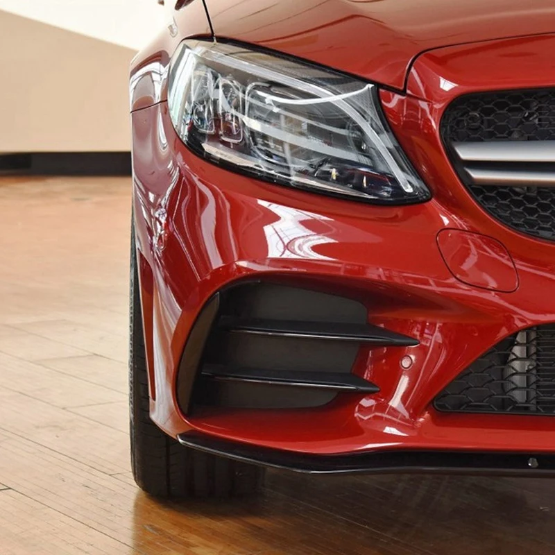 Черная передняя решетка бампера противотуманная фара Накладка для Benz C Class W205 S205