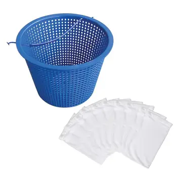 

Pool Filter Basket Pool Skimmer Basket With Optional Socks For Swimming Pool Cleaning Skimming Basket High Quality Newer