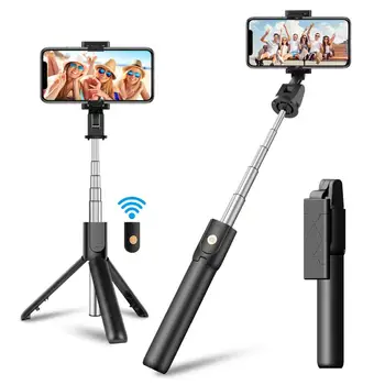 

Wireless Bluetooth Selfie Stick Tripod Foldable Handheld Smartphone Camera Monopod Remote 360 or iPhone Samsung Xiaomi Huawei