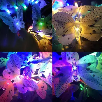 

4m Butterfly Solar Lamp Power Led String Fairy Lights 3v Solar Garlands Garden Christmas Decor For Outdoor