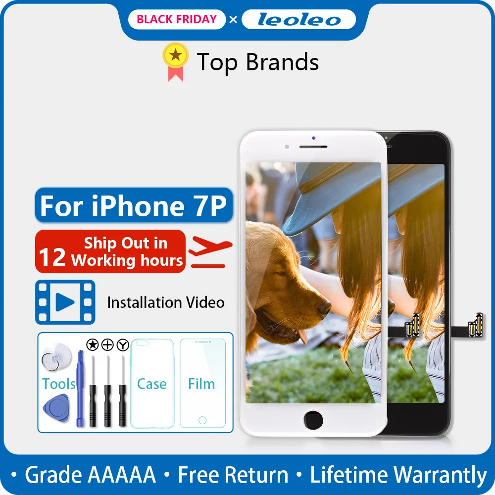 LEOLEO белый и черный AAAAA ЖК-дисплей для iPhone 7 Plus + 5 ''ЖК-экран P сенсорный экран