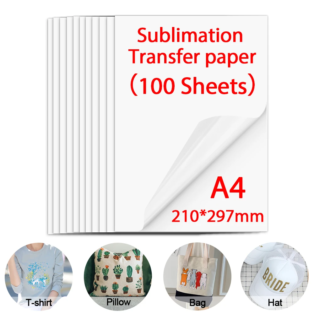 Tanio 10/20/30/40/50/100 arkuszy sublimacji papier termiczny A4 sublimacji papier do