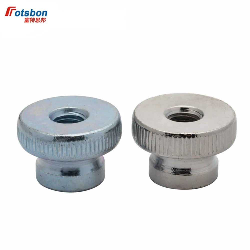 

M1.6/M2/M2.5/M3/M4/M5/M6/M8/M10 Knurled Nut With Collar Thumb Knurling Nuts Knukles Tuercas Manual Adjustment Moleteada DIN466