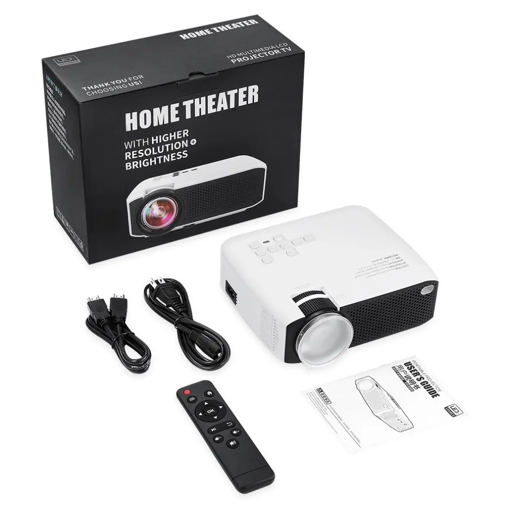 

Projector for Android VGA Input Multimedia System LED Projector Mini LED Video Projector All Compatible Work with Mobile Phone