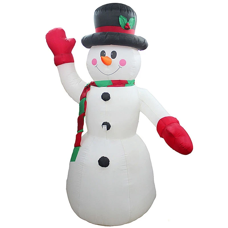 

2.4M LED Air Inflatable Snowman with Blower Garden Outdoor Hotels Layout Christmas Decor Figure Kids Classic Toys US Plug