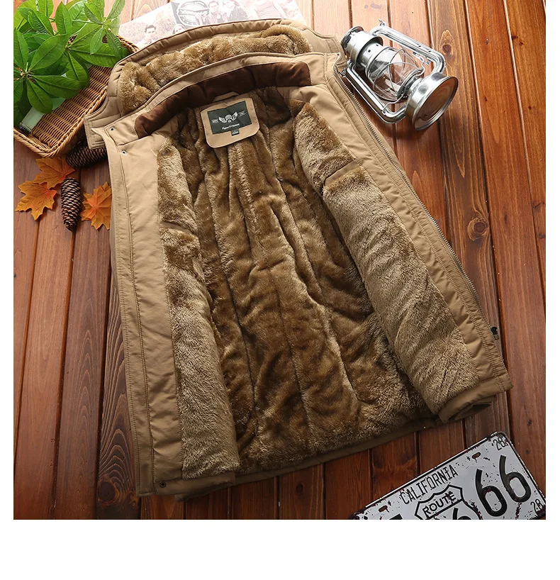 Новая зимняя мужская хлопковая куртка, парки высокого качества с бархатной подкладкой, Толстая Теплая Повседневная куртка с капюшоном, Мужская ветровка, верхняя одежда 6XL