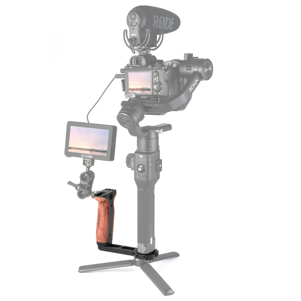 SmallRig универсальная деревянная боковая ручка для Ronin S/SC/Zhiyun Crane 2/Crane V2 серии ручной карданный быстросъемная ручка-2222
