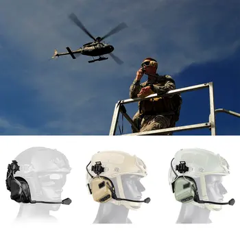 

2020 Tactical Headset Helmet-Type Game Headphone Fifth Generation Chip Headset Removable Design For Hunting Tactical Games