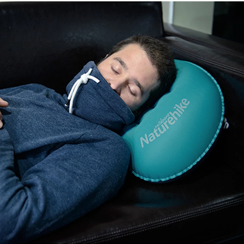 Naturehike Portable Ultralight Outdoor Folding Camping Pillow Inflatable Travel Cushion Soft Neck Protective HeadRest Pillow
