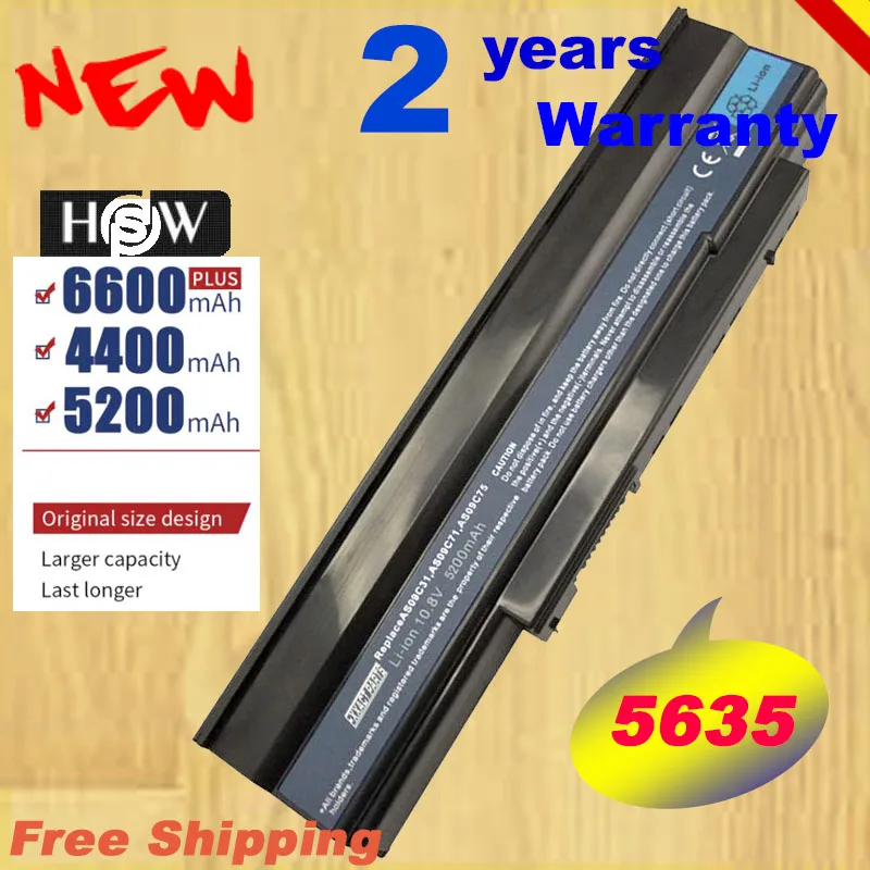 HSW AS09C31 AS09C71 AS09C75 battery For Acer Extensa 5235 5635 5635G 5635ZG ZR6 5635Z for NV42 NV44 NV48 fast shipping