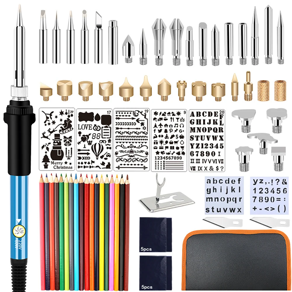 Kit Fer à Souder 60W Et Pyrogravure SUPRBIRD 200°C-450°C 37 Pièces