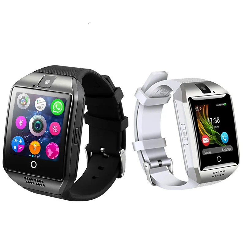 

2020 Bluetooth Smart Watch Q18 with Camera Fb Whatsapp Sync SMS Smartwatch Support SIM TF Card for Sports Men Watch Dropshipping