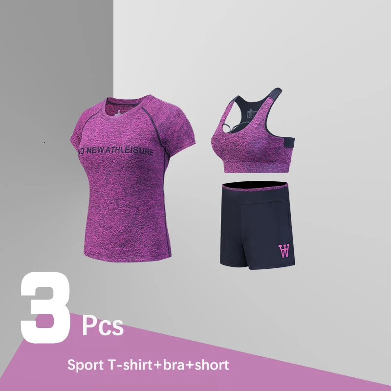 Gym-Set0603Pcs-S-RED Набор для йоги, женская спортивная одежда, красный, зеленый, серый цвета, одежда для спортзала, XL, одежда для фитнеса, спортивный костюм, костюм для улицы, спортивная одежда для женщин - Цвет: Gym-Set0603Pcs-S-RED