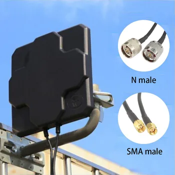 

22dBi Outdoor 4G LTE MIMO Antenna Dual Polarization Panel Directional External Antenne for Wirness SMA-male/N-male Connector