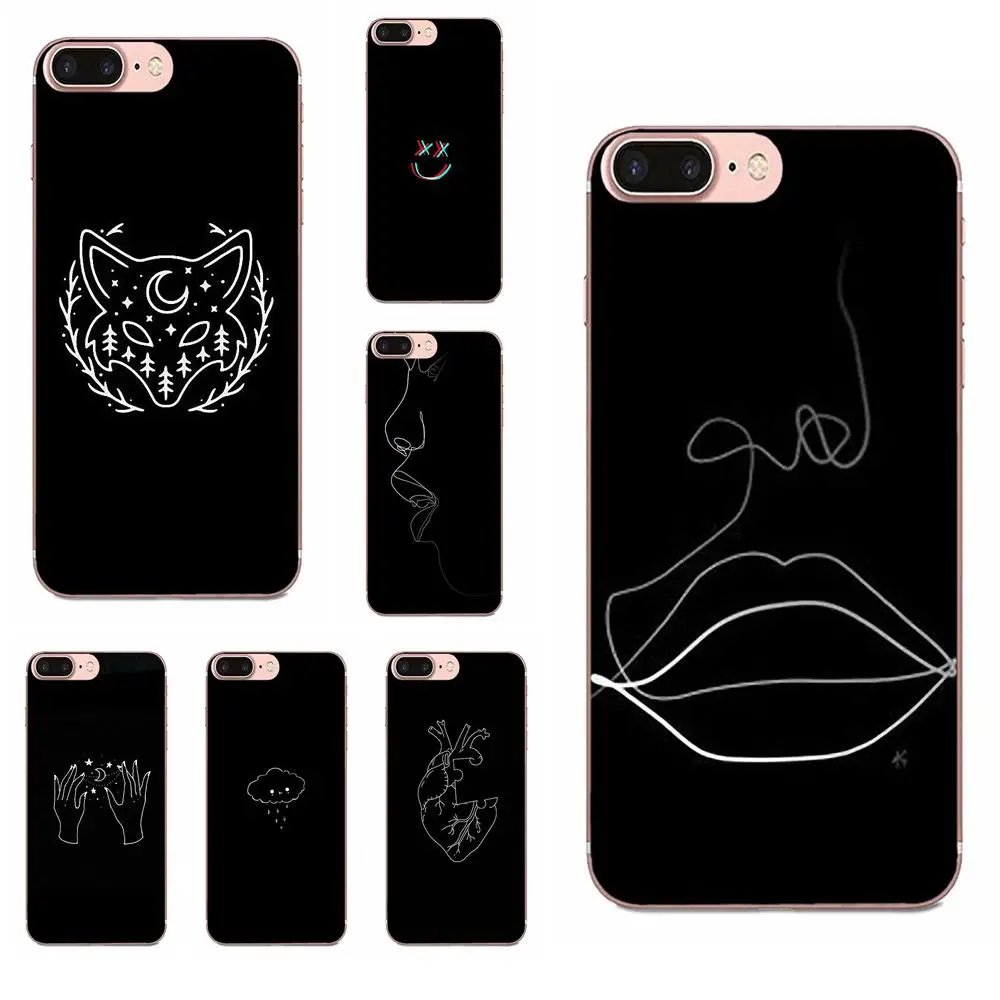 Мягкий рисунок для LG G3 G4 G5 G6 G7 K4 K7 K8 K10 K40 K50 Q6 Q60 V10 V20 V30 V40 Nexus 5 5X 2017 абстрактное лицо