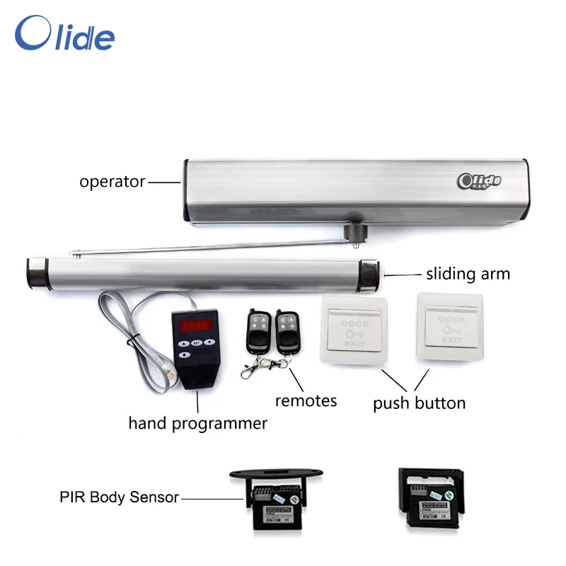 

Touchless Sensor Open Automatic Swing Door Openers,Motion Sensor Open Electric Swing Door Actuator with 2pcs PIR sensors